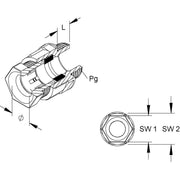HKL - Kabelverschraubung 1235/16 gr,D=11-14mm − 50 Stück
