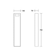 Brumberg Leuchten - Licht-/Energiesäule Poller 750mm 81475180