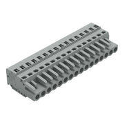 WAGO - Kabelsteckverbinder für Leiterplattensteckverbinder 1-Leiter-Federleiste 231-116/102-000 CAGECLAMP,2,5 mm²,gr − 25 Stück