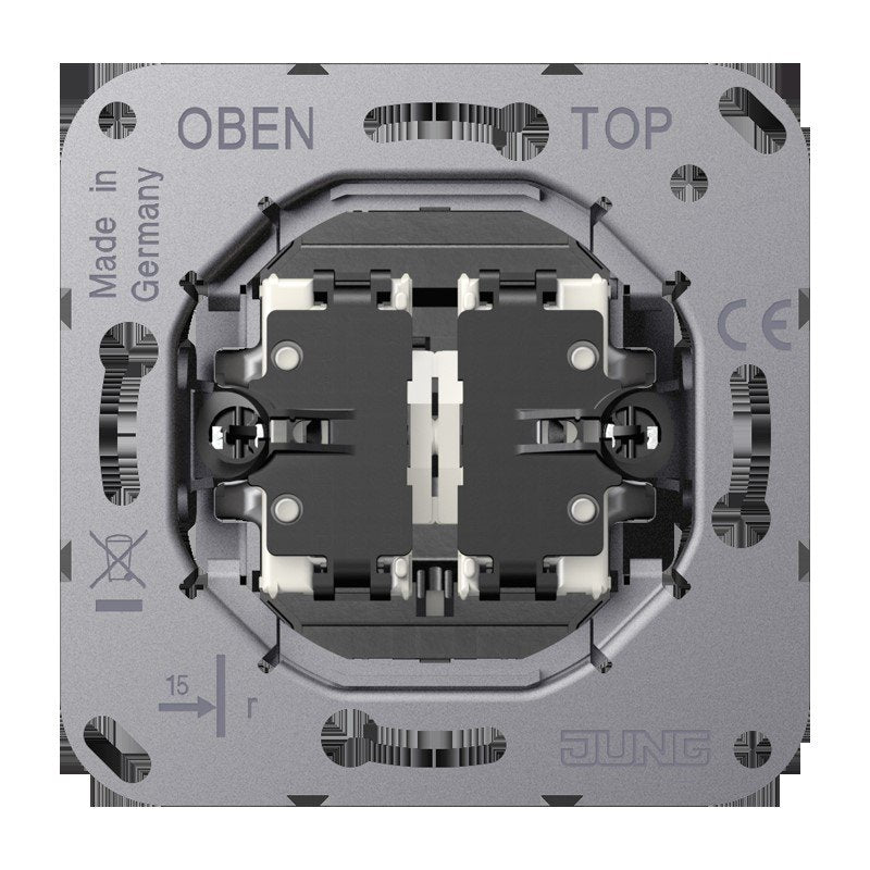 Jung - Taster Multi-Switch geteil. Wippe K 532-4 EU 2x2 Schließern