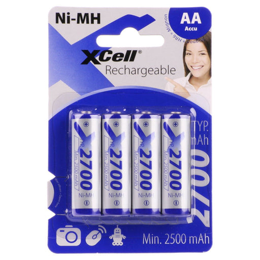 Hückmann - Akku Xcell Mignon AA Akku 118740 (VE4) Ni-MH 1,2V 2700 mAh