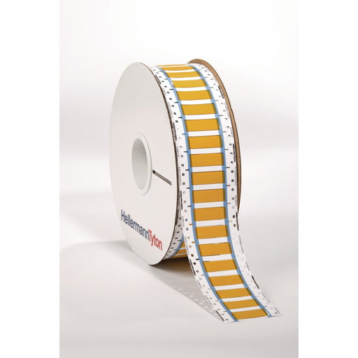 HellermannTyton - Kabelmarkierungssystem Schrumpfschlauchmarkierer 553-60113(100) gelb 50 mm − 100 Stück