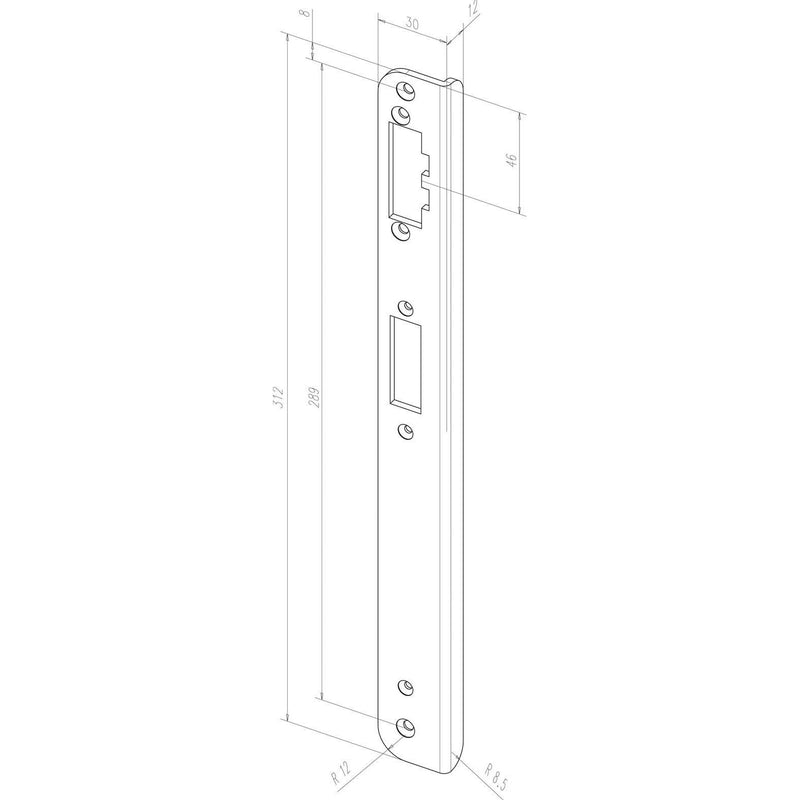 Assa Abloy effeff - Elektrischer Türöffner Mediator Türöffner 65-----32A35E94 m.Winkelschließblech