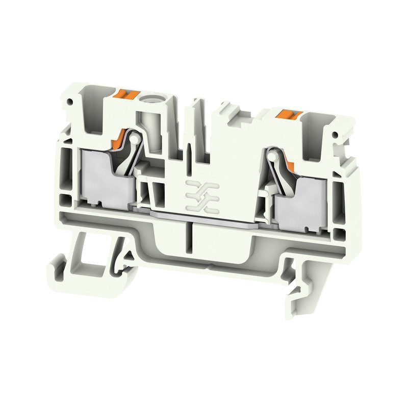 Weidmüller - Durchgangs-Reihenklemme Klemme A2C 4 LTGY PUSH IN, 4 mm² − 100 Stück