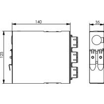 Telegärtner - Patchpanel LWL TS-Verteiler mit 6xSCD 100022884 Keramikhülse