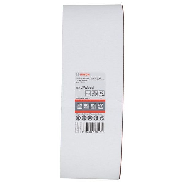 Bosch - Schleifpapier/Schleifvlies PRO X440 Schleifband, 100 2608607200 (VE10) x 690 mm G60 10-tlg