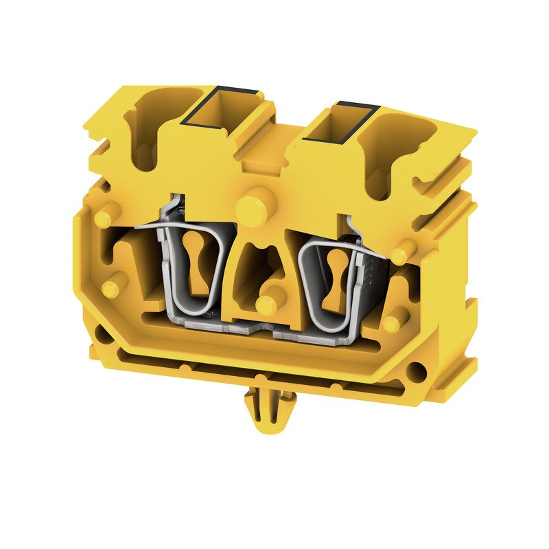 Weidmüller - Durchgangs-Reihenklemme Klemme ZDUB 2.5-2/4AN/RC GE Federanschl.,2.5mm² − 100 Stück