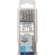 Bosch - Bohrer PRO Stainless Steel HSS-Co 2608588096 Spiralbohrer 6,2 x