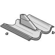 Televes - Antennenmontagematerial Kunststoffziegel sw KSZ 60 DS Frankf. Doppel-S
