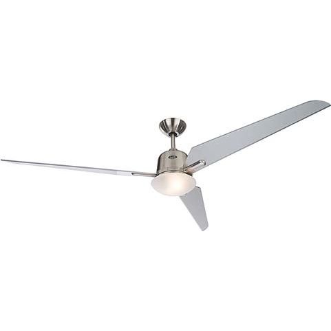 Casafan - Umluftventilator Deckenventilator mit Licht EcoAviatos 162 BN-SL chrom geb. m. Fernb