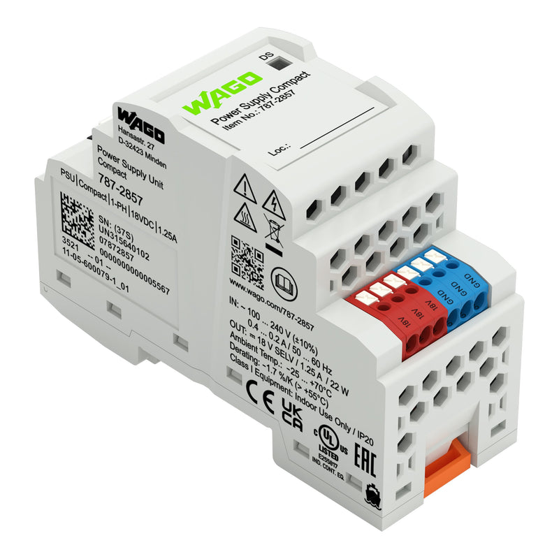 WAGO - Gleichstromversorgung Stromversorgung 787-2857 DC18V, 1,25A − 1 Stück