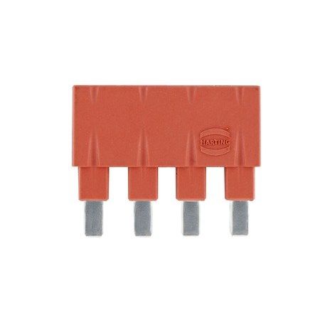 Harting - Zubehör/Ersatzteile für Industriesteckverbinder Steckbrücke, 1x 4, längs, 09330009832 Polyamid (PA) RAL