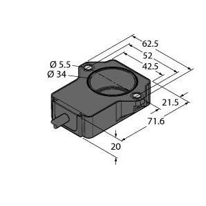 Turck - Drehgeber Miniatur Drehgeber RI40P1-QR20-LU4X2 mit Analogausgang