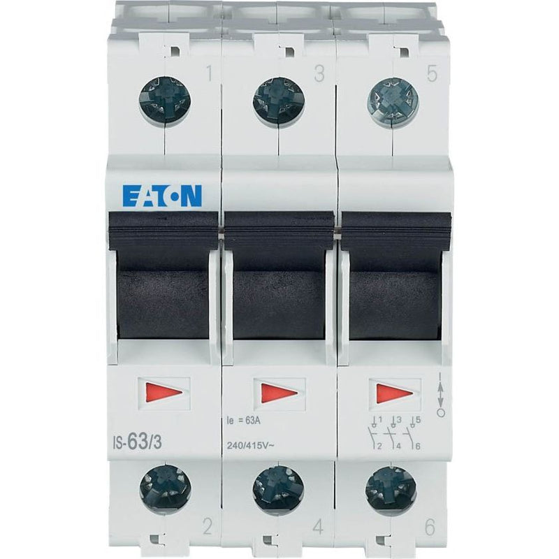 Eaton - Schalter für Reiheneinbau Hauptschalter IS-63/3 63A/3-pol