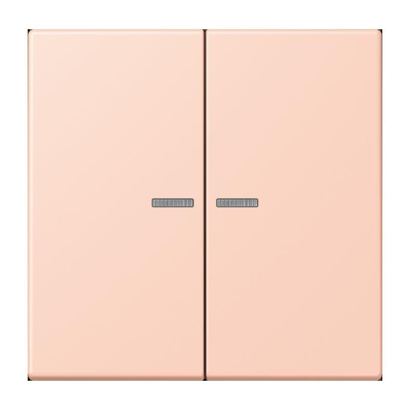Jung - Bedienelement intelligent Taster 2fach BT LC 17102 234 locre rouge clair