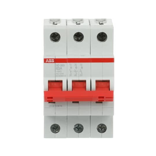 ABB Stotz S&J - Schalter für Reiheneinbau Lasttrennschalter SD203/63 3-polig, 63A