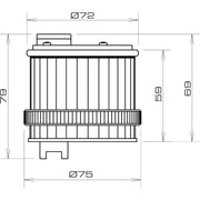 Grothe - Signalsäulenelement, optisch Blinklicht ro TBL 8732 24V/240V