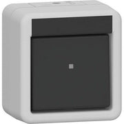 Gira - Installationsschalter Wippschalter 310630 AusWe WG AP Grau