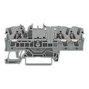 WAGO - Durchgangs-Reihenklemme 3-Leiter-Basisklemme 2002-1761 2,5mm² grau − 50 Stück