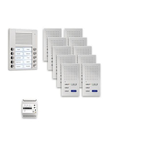 TCS Tür Control - Türsprech-Set Audio Außenstation Pack 10 PPAF10-EN/02 PES10 Tasten AP
