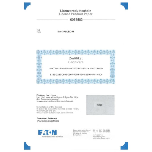 Eaton - Visualisierungs-Software Visualisierungssoftware SW-GALILEO GALILEO