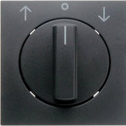 Berker - Abdeckung/Bedienelement für Installationsschalterprogramme Zentralstück mit Drehknopf 1080160600 Jal. B.3/B.7 ant