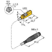 Turck - Magnetischer Näherungsschalter Magnetfeldsensor BIM-UNTK-A #4686012 für Kurzhubzylinder − 1 Stück