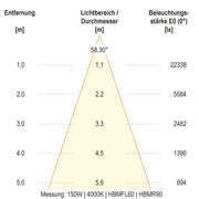 EVN Lichttechnik - Hallen-Reflektorleuchte LED-Hallenleuchte HBM6520025