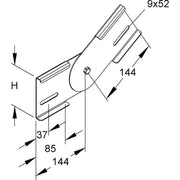 Niedax - Verbinder für Kabeltragsystem Gelenkverbinder KGV 100 S