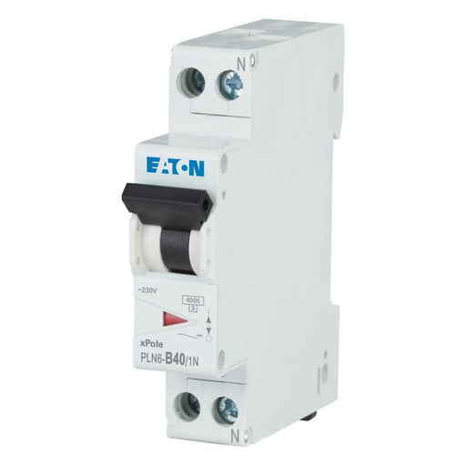 Eaton - Leitungsschutzschalter PLN6-B40/1N-DE 40A, 1p+N,Steckkl. B