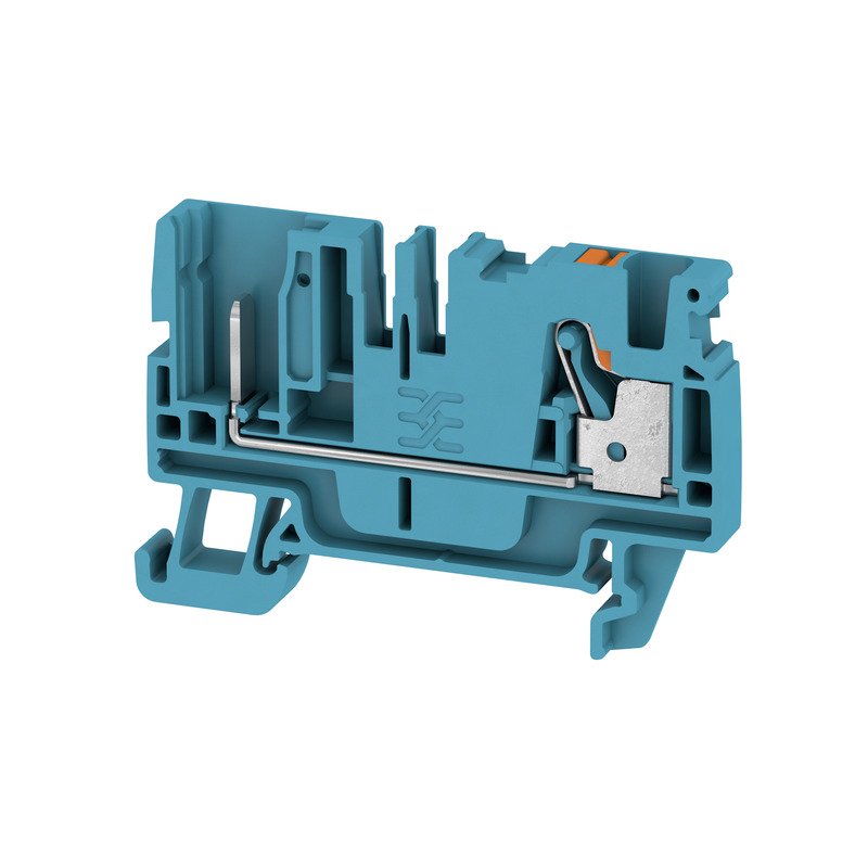 Weidmüller - Durchgangs-Reihenklemme Klemme APGTB 4 FT 2C/1 BL PUSH IN, 4 mm² − 100 Stück