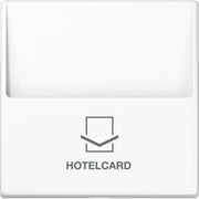 Jung - Abdeckung/Bedienelement für Installationsschalterprogramme Hotelcard-Schalter aws A 590 CARD WW ohne Taster-Einsatz