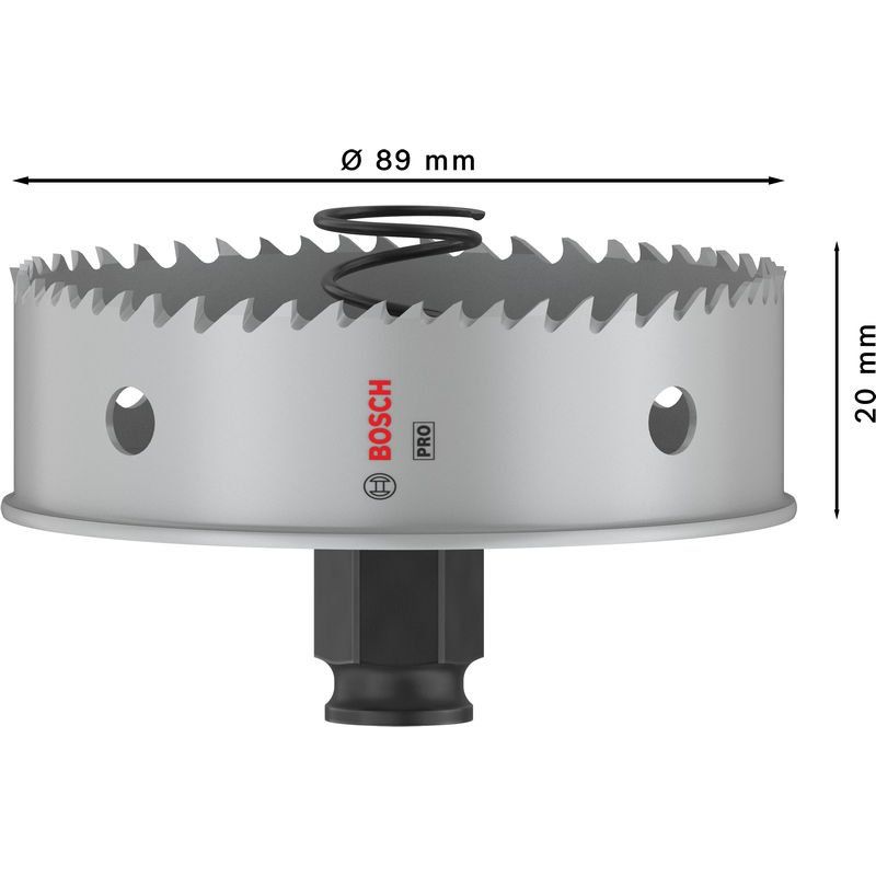Bosch - Lochsäge PRO Sheet Metal PC Plus 2608594469 Lochsäge, 89 mm