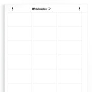 Weidmüller - Kennzeichnungsmaterial Gerätemarkierung LM MT300 60/36 WS selbstklebend,60mm − 10 Stück