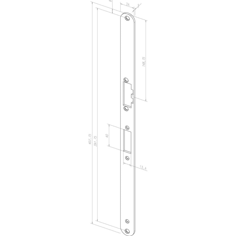 Assa Abloy effeff - Elektrischer Türöffner Mediator Türöffner 65-----61A35E91 m.Renov.schließblech