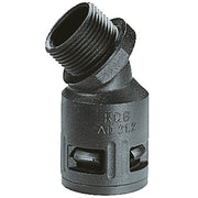 Flexa - Kunststoff-Wellschlauch-Verschraubung Schnellverschraubung RQB1 45-M AD28,5/M25 45Bogen,IP67,sw − 25 Stück