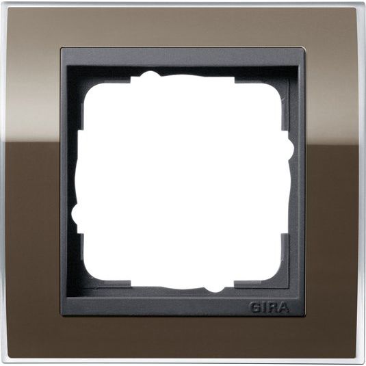 Gira - Abdeckrahmen 1fach 0211768 klar braun