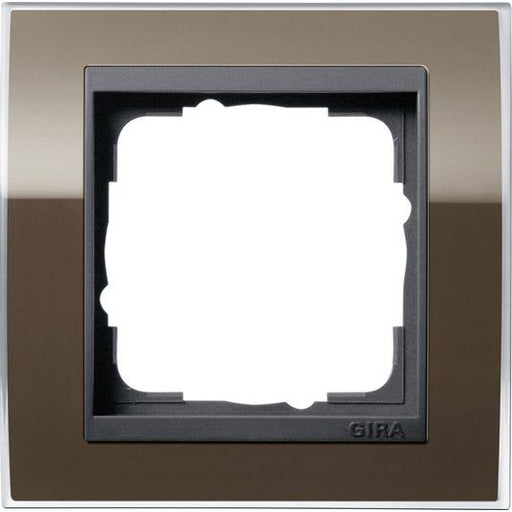Gira - Abdeckrahmen 1fach 0211768 klar braun