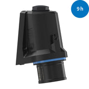 Walther Werke - CEE-Gerätestecker (IEC 60309) CEE NEO Wandgerätestecker FW710509CC schräg 16A5P9h IP54 − 10 Stück