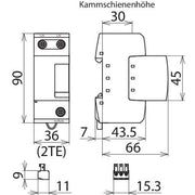 DEHN - Blitzstromableiter für Energietechnik Blitzstromableiter DB M 1 320 FM koordiniert,Typ 1
