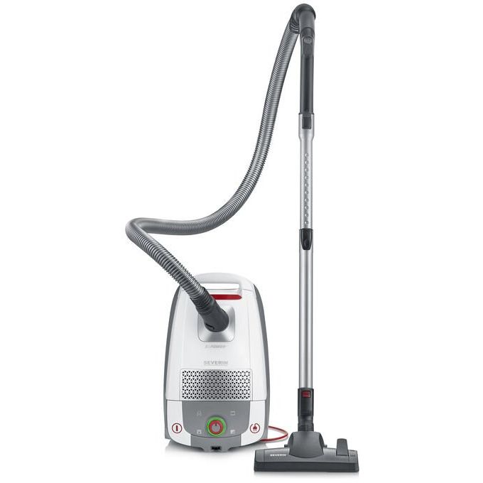 Severin - Staubsauger (elektrisch) Bodenstaubsauger BC 7045 gr-rt S Power Snowwhite