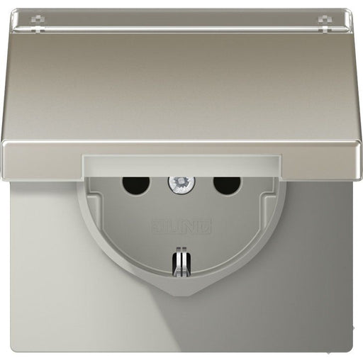 Jung - Steckdose SCHUKO-Steckdose 16A 250V ES 1520 NAKL Klappdeckel