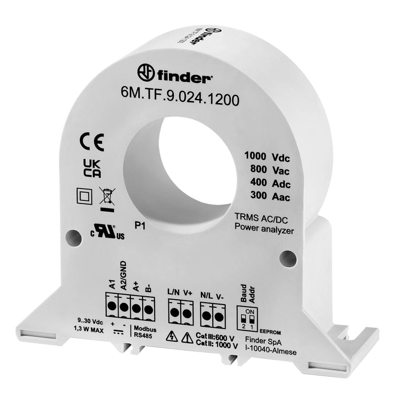 Finder - Kombimessgerät Energie-Messwandler 6M.TF.9.024.1200 300A-800VAC/400A