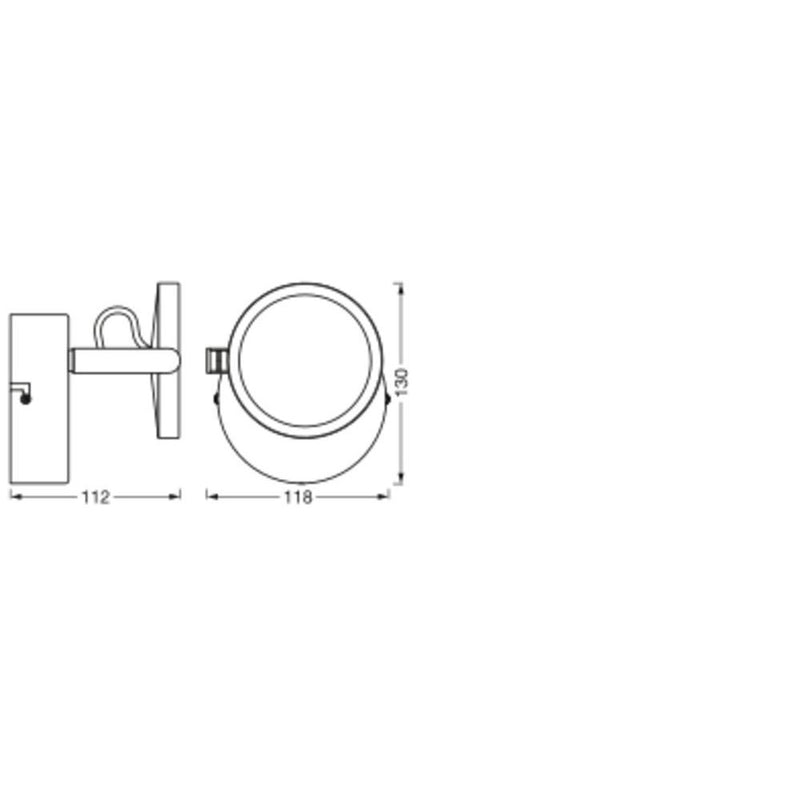 Ledvance - Decken-/Wandleuchte Badezimmerleuchte SUN_H #4058075750616 110mm, HCL