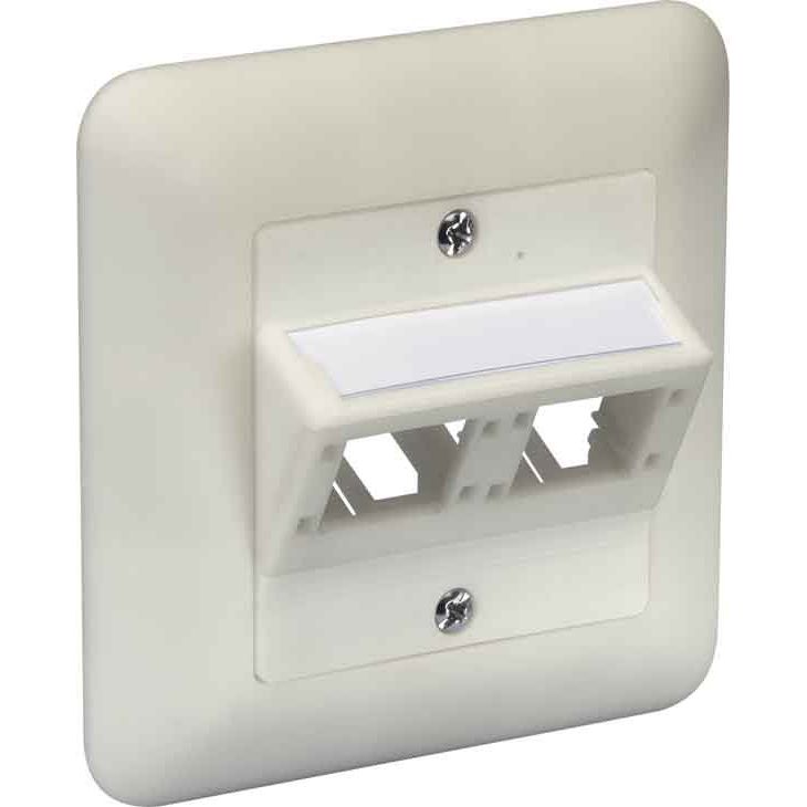 Reichle&De-Massari - Kommunikationsanschlussdose Kupfer DIN Anschlussdose 306004 80x80, 2Port beige − 10 Stück
