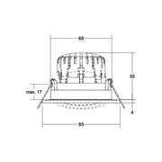 Brumberg Leuchten - Downlight/Strahler/Flutlicht LED-Einbaustrahler 230V 41484153