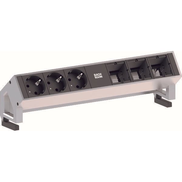 Bachmann - Mehrfachsteckdose Steckdoseneinheit 902.402 3xSchutzk.3xABD