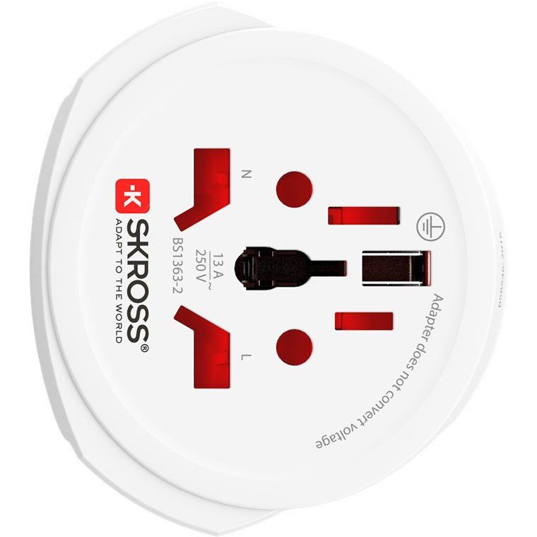 Skross - Zubehör/Ersatzteile für Unterhaltungselektronik PRO World Adapter 61260 USB,ws