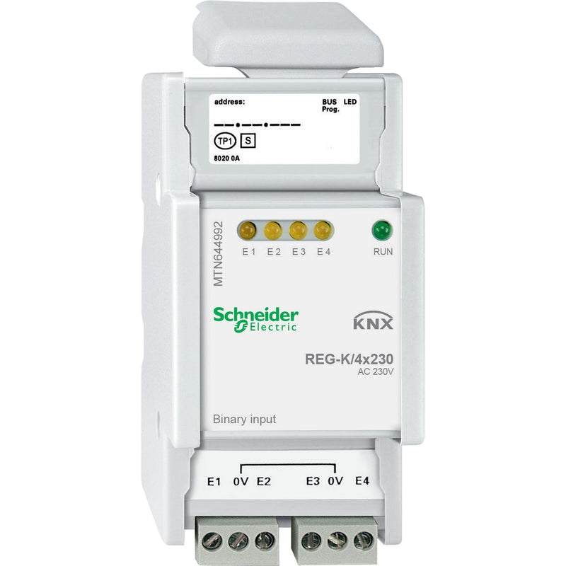 Schneider Electric - Bussystem-Binäreingang Binäreingang MTN644992 REG-K/4x230 − 1 Stück