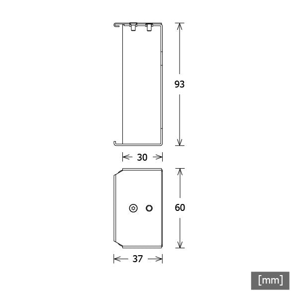 LTS Licht&Leuchten - Mechanisches Zubehör/Ersatzteile für Leuchten Wandhalter LKDI-Z 060.114 si